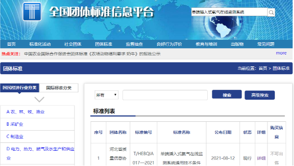 單端插入式氨氣在線監(jiān)測系統(tǒng)T/HEBQIA 017—2021獲全國團(tuán)體標(biāo)準(zhǔn)公示 單端插入式氨氣在線監(jiān)測系統(tǒng)T/HEBQIA 017—2021獲全國團(tuán)體標(biāo)準(zhǔn)公示